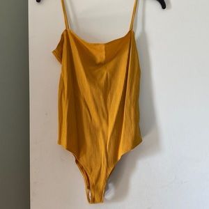 Mustard Reformation bodysuit
